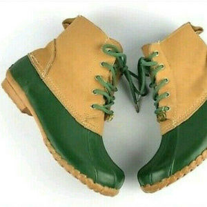 Sporto Green & Tan 'Dylan' Insulated Duck Boots